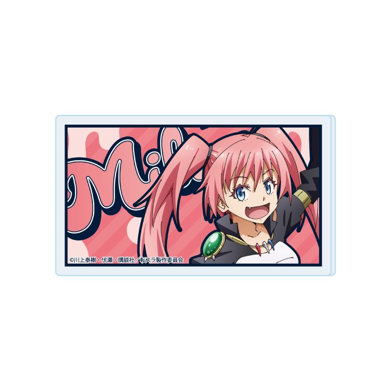 おなまえアクリルプレートバッジ 転生したらスライムだった件 07 ミリム(公式イラスト) (Name Acrylic Plate Badge "That Time I Got Reincarnated as a Slime" 07 Milim (Official Illustration))