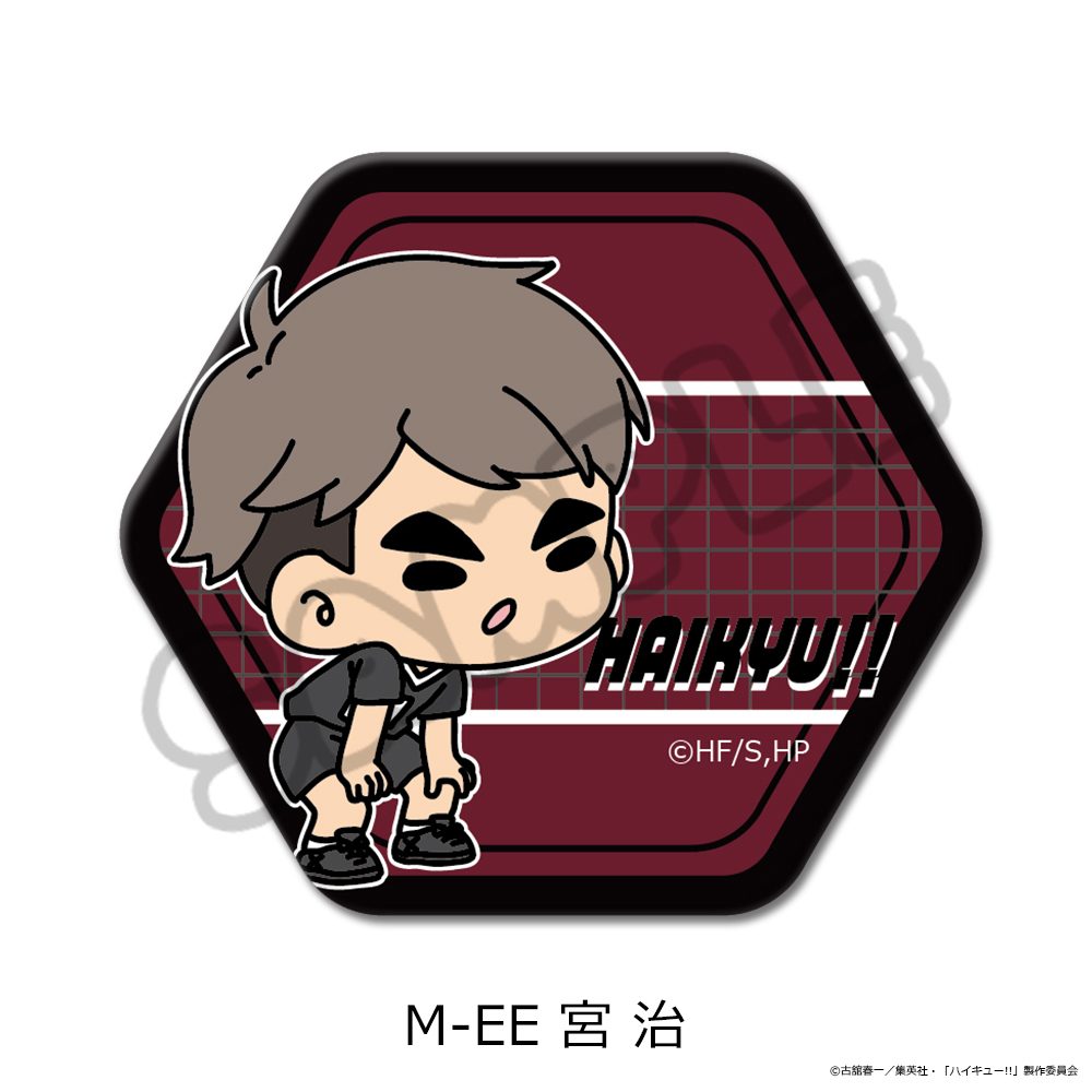 ハイキュー!! 第11弾 六角形缶バッジ(mochocho) M-EE 宮治 ("Haikyu!!" Vol. 11 Hexagonal Can Badge (mochocho) M-EE Miya Osamu)