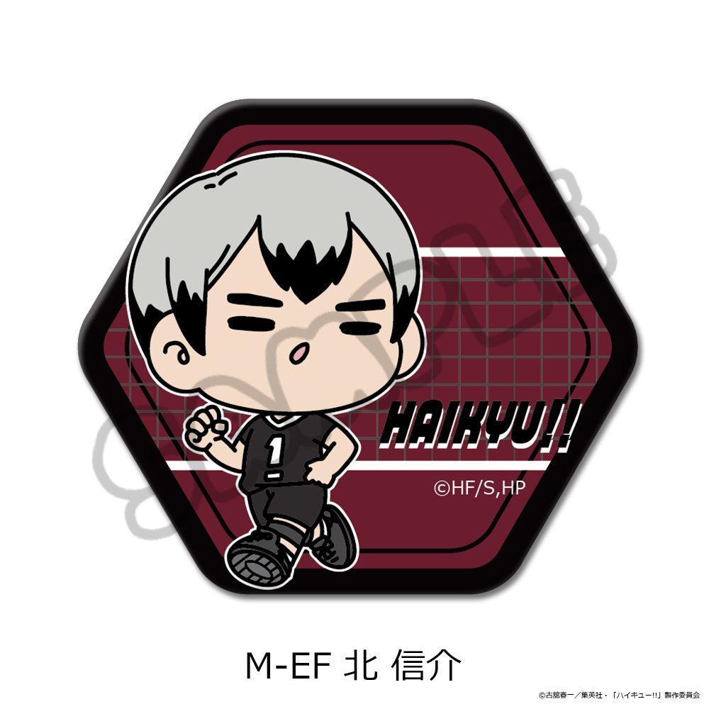 ハイキュー!! 第11弾 六角形缶バッジ(mochocho) M-EF 北信介 ("Haikyu!!" Vol. 11 Hexagonal Can Badge (mochocho) M-EF Kita Shinsuke)
