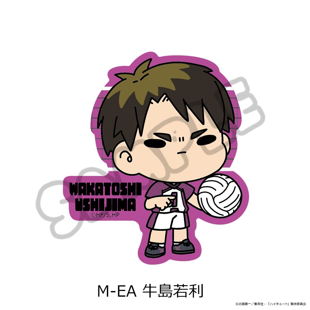 ハイキュー!! 第11弾 クリアカードステッカー(mochocho) M-EA 牛島若利 ("Haikyu!!" Vol. 11 Clear Card Sticker (mochocho) M-EA Ushijima Wakatoshi)