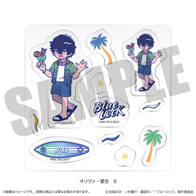 ブルーロック カスタムステッカーシート にゅーとろ オリヴァ・愛空バースデー B ("Blue Lock" Custom Sticker Sheet Newtoro Oliver Aiku Birthday B)