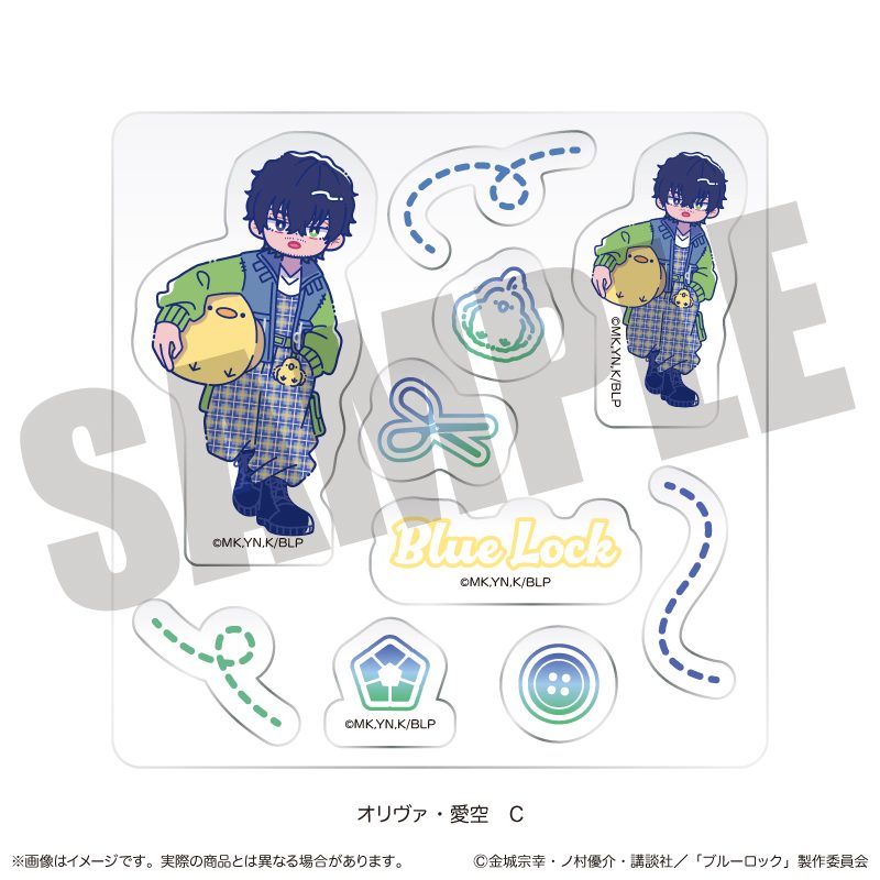ブルーロック カスタムステッカーシート にゅーとろ オリヴァ・愛空バースデー C ("Blue Lock" Custom Sticker Sheet Newtoro Oliver Aiku Birthday C)