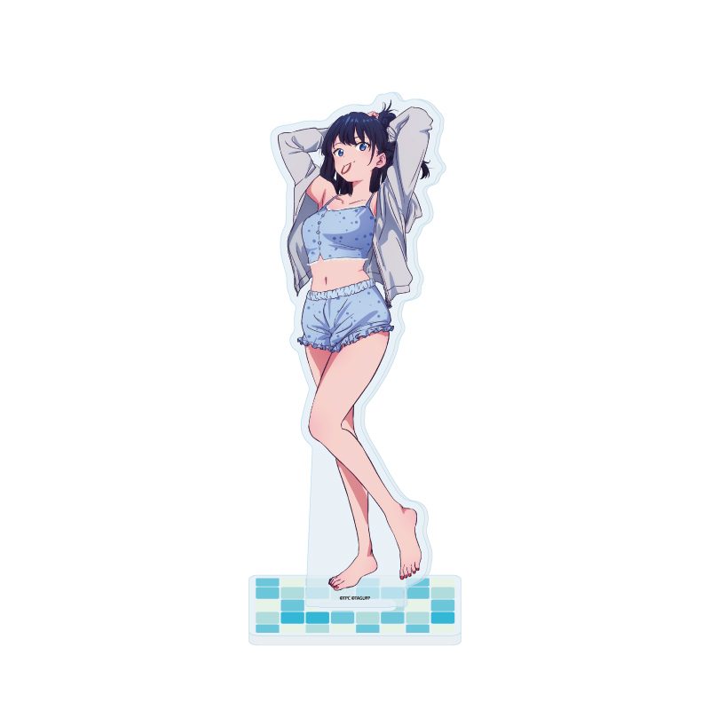 アクリルスタンド グリッドマン ユニバース 50 宝多六花 お風呂上りVer.(描き下ろしイラスト) (Acrylic Stand "GRIDMAN UNIVERSE" 50 Takarada Rikka After Bath Ver. (Original Illustration))