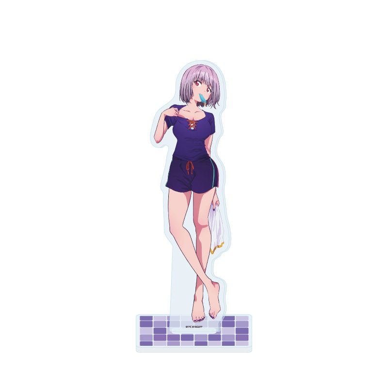 アクリルスタンド グリッドマン ユニバース 51 新条アカネ お風呂上りVer.(描き下ろしイラスト) (Acrylic Stand "GRIDMAN UNIVERSE" 51 Shinjo Akane After Bath Ver. (Original Illustration))
