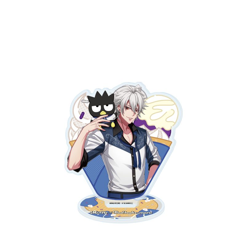 アクリルスタンド ヒプノシスマイク SANRIO NAKAYOKU EDIT 22 碧棺左馬刻×バッドばつ丸(コラボイラスト) (Acrylic Stand "Hypnosismic -Division Rap Battle-" Sanrio Nakayoku Edit 22 Aohitsugi Samatoki x Bad Badtz-Maru (Collaboration Illustration))