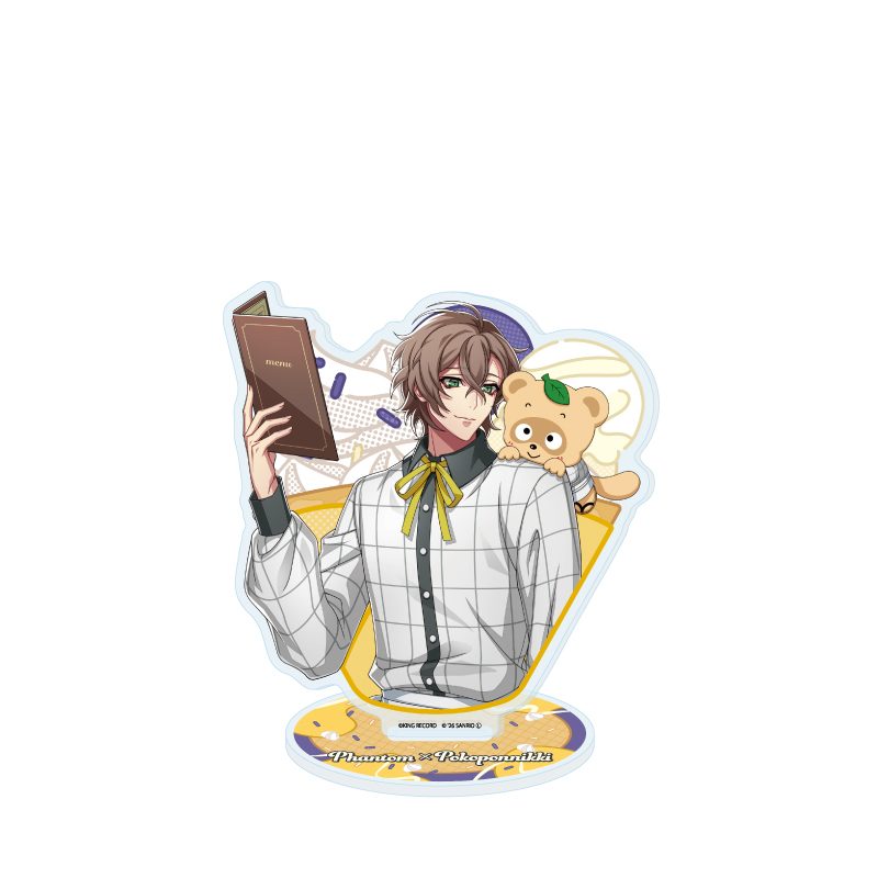 アクリルスタンド ヒプノシスマイク SANRIO NAKAYOKU EDIT 26 夢野幻太郎×ぽこぽん日記(コラボイラスト) (Acrylic Stand "Hypnosismic -Division Rap Battle-" Sanrio Nakayoku Edit 26 Yumeno Gentaro x Pokopon Nikki (Collaboration Illustration))