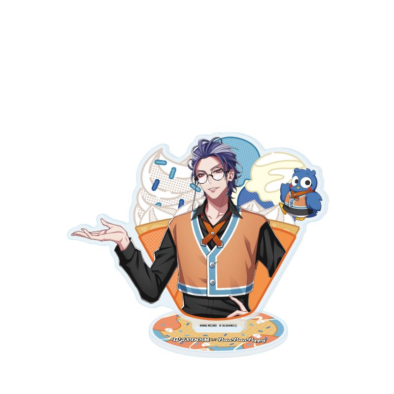 アクリルスタンド ヒプノシスマイク SANRIO NAKAYOKU EDIT 32 躑躅森盧笙×パタパタペッピー(コラボイラスト) (Acrylic Stand "Hypnosismic -Division Rap Battle-" Sanrio Nakayoku Edit 32 Tsutsujimori Rosho x Pata Pata Peppy (Collaboration Illustration))
