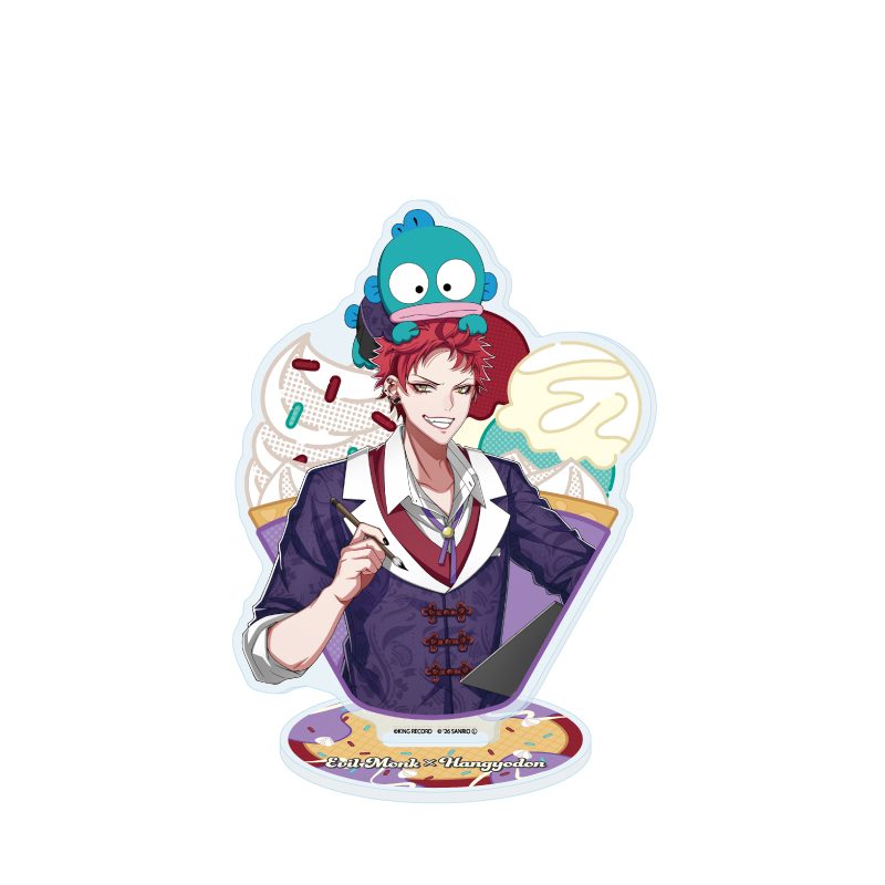 アクリルスタンド ヒプノシスマイク SANRIO NAKAYOKU EDIT 34 波羅夷空却×ハンギョドン(コラボイラスト) (Acrylic Stand "Hypnosismic -Division Rap Battle-" Sanrio Nakayoku Edit 34 Harai Kuko x Hangyodon (Collaboration Illustration))