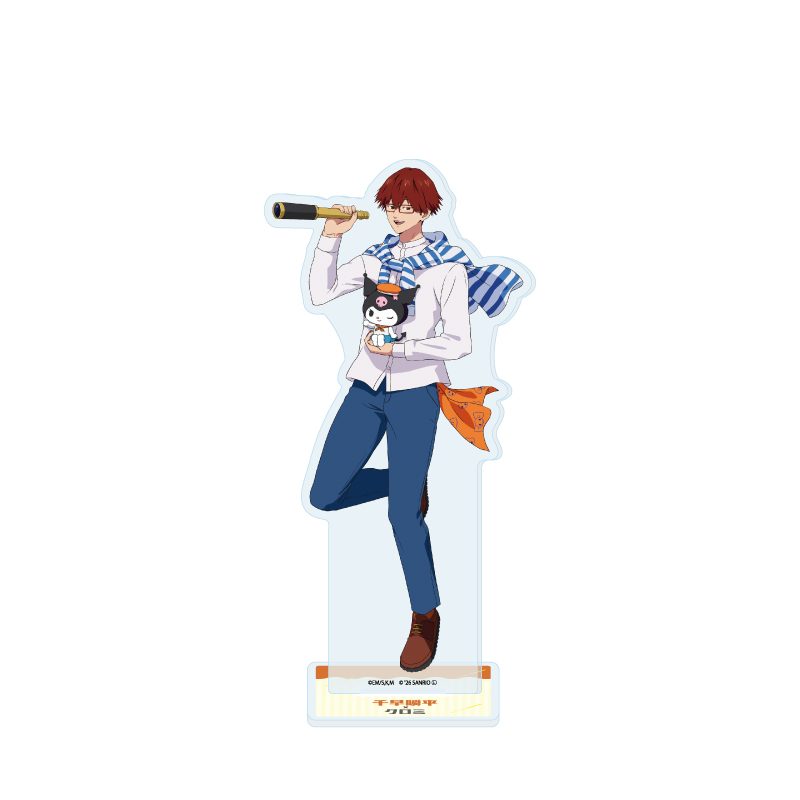 アクリルスタンド 忘却バッテリー×サンリオキャラクターズ 04 千早瞬平×クロミ(コラボイラスト) (Acrylic Stand "Oblivion Battery" x Sanrio Characters 04 Chihaya Shunpei x Kuromi (Collaboration Illustration))