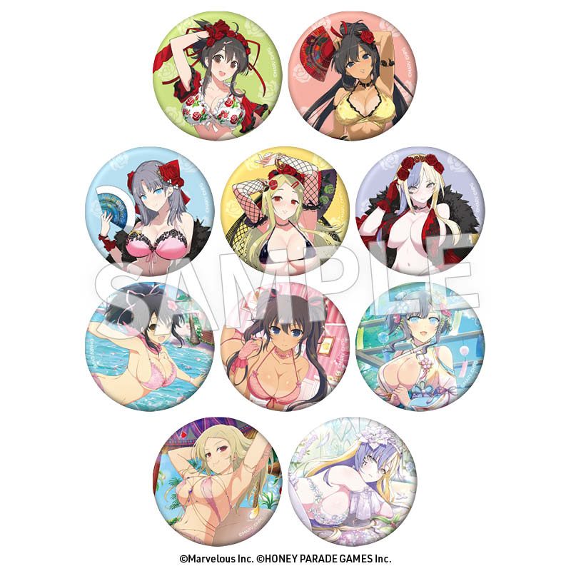 閃乱カグラ 76mm缶バッジ Vol.5 ("Senran Kagura" 76mm Can Badge Vol. 5)