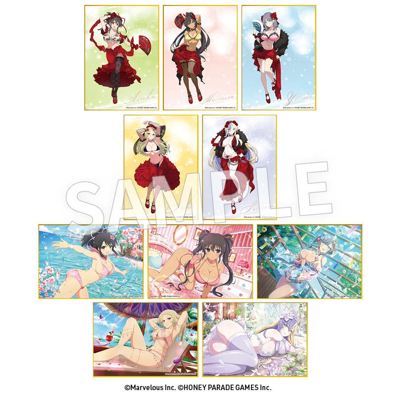 閃乱カグラ A6判ミニ色紙 ("Senran Kagura" A6 Size Mini Shikishi)