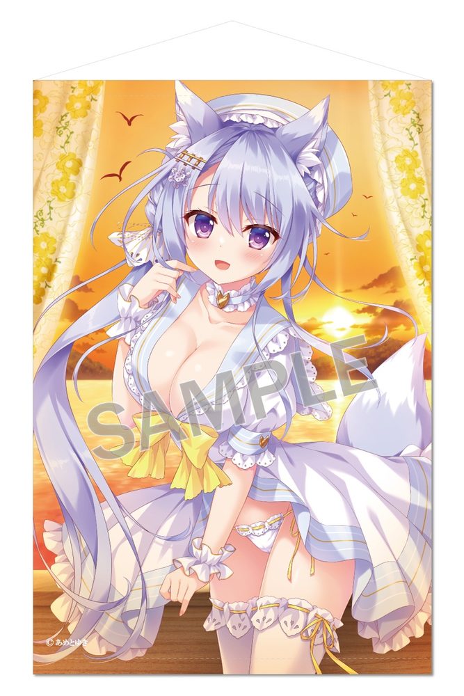 あめとゆき B1タペストリー Happy Celebrationキツネさん Extra Edition (Yuki Ameto B1 Tapestry Happy Celebration Kitsune-san Extra Edition)