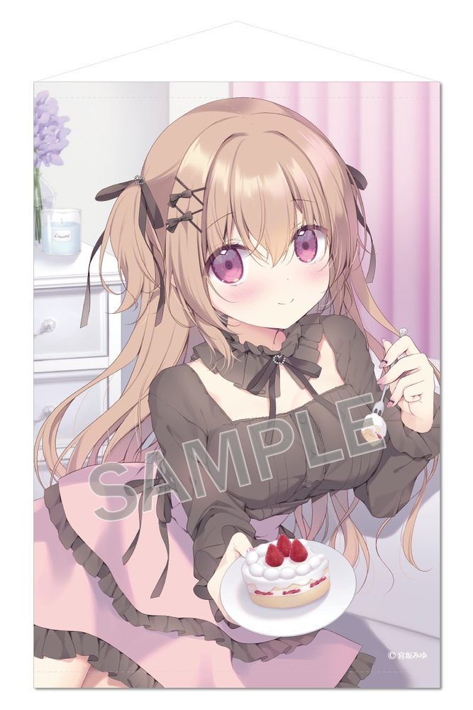 宮坂みゆ B1タペストリー Happy Celebration莉奈ちゃん (Miyu Miyasaka B1 Tapestry Happy Celebration Rina-chan)