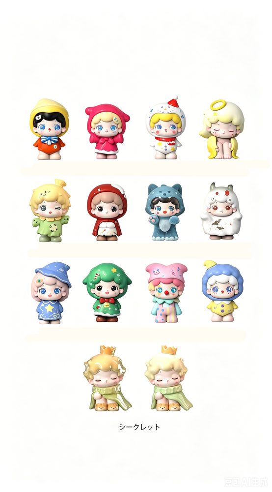 BOPTOYS テンテン 小さな童話の町シリーズ ミニトレーディングフィギュア (BOPTOYS LITTER BEAR・MINI FAIRY TALE TOWN SERIES MINI TRADING FIGURE)