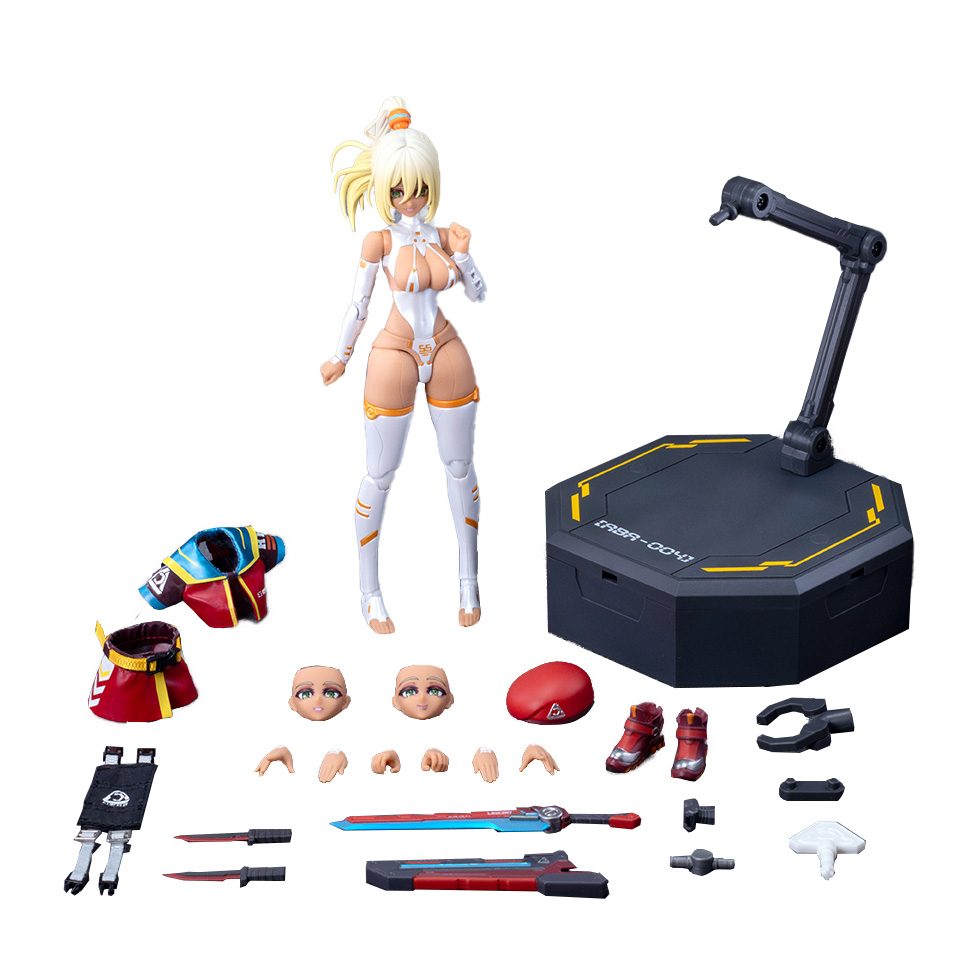 LOSCONT 装戦天使(アームド・バトル・エンジェルズ)シリーズ ABA-004 熾電(ブレイズエレクトラ) 1/12スケール可動フィギュア (LOSCONT "ARMED BATTLE ANGELS" SERIES ABA-004 BLAZE ELECTRA 1/12 SCALE ACTION FIGURE)