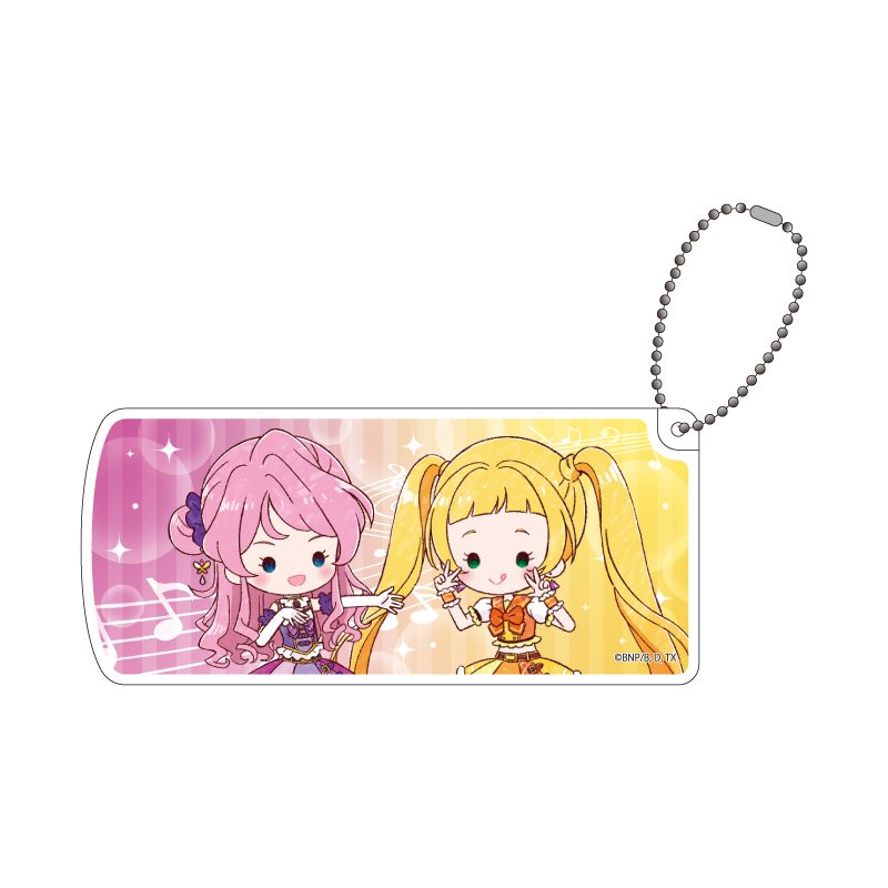 スライド式小物ケース アイカツフレンズ! 09 舞花&エマ(グラフアートイラスト) (Slide Type Accessory Case "Aikatsu Friends!" 09 Maika & Ema (Graff Art Illustration))