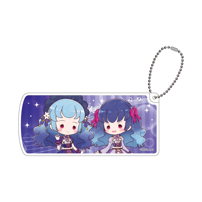 スライド式小物ケース アイカツフレンズ! 10 さくや&かぐや(グラフアートイラスト) (Slide Type Accessory Case "Aikatsu Friends!" 10 Sakuya & Kaguya (Graff Art Illustration))