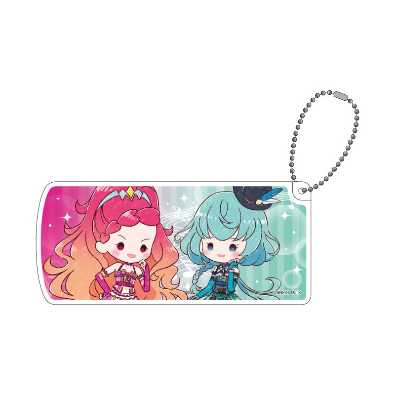 スライド式小物ケース アイカツフレンズ! 12 ひびき&アリシア(グラフアートイラスト) (Slide Type Accessory Case "Aikatsu Friends!" 12 Hibiki & Alicia (Graff Art Illustration))