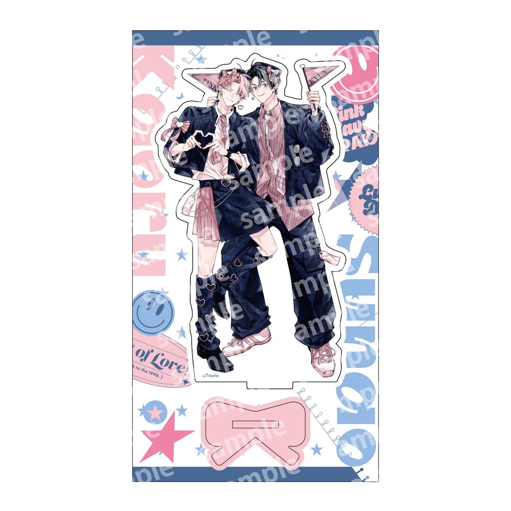 アクリルスタンド PINK/NAVY TRAD. CLUB Ver. ピンクにきゅんしていいですか (Acrylic Stand Pink / Navy Trad. Club Ver. "Pink ni Kyun Shite Iidesuka")