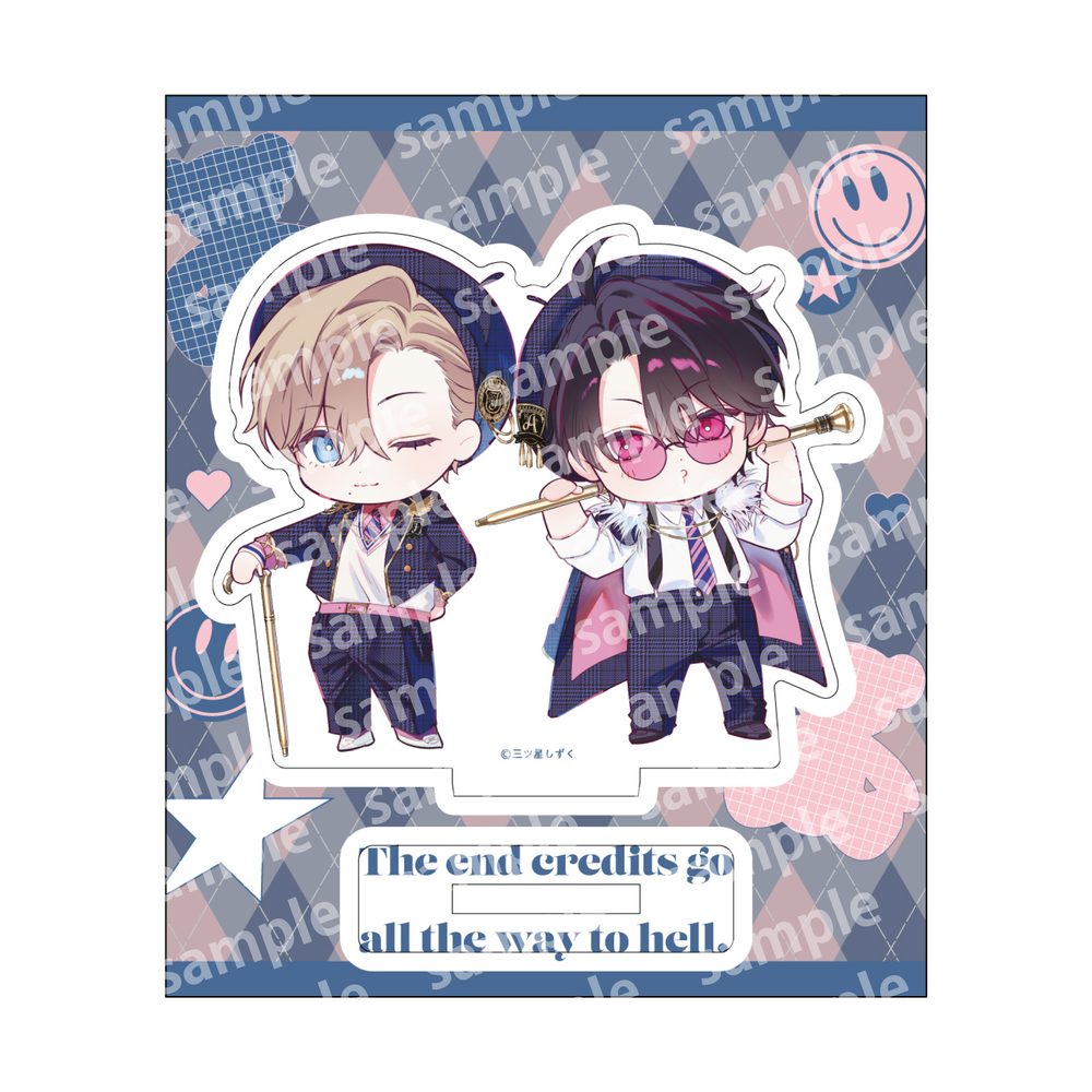 アクリルスタンド デフォルメ PINK/NAVY TRAD. CLUB Ver. エンドロールは地獄まで (Acrylic Stand Deformed Pink / Navy Trad. Club Ver. "The End Credits Go All the Way to Hell.")