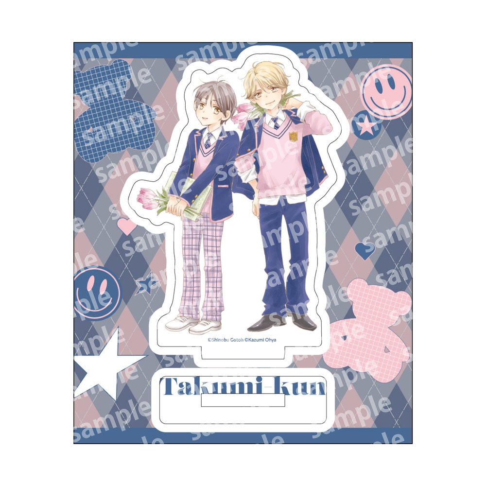 アクリルスタンド デフォルメ PINK/NAVY TRAD. CLUB Ver. タクミくんシリーズ (Acrylic Stand Deformed Pink / Navy Trad. Club Ver. "Takumi-kun" Series)