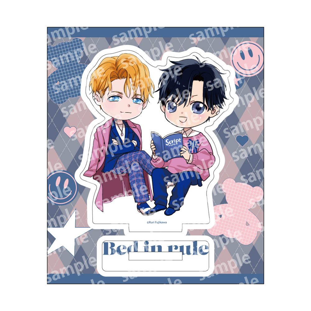 アクリルスタンド デフォルメ PINK/NAVY TRAD. CLUB Ver. ベッドイン・ルール (Acrylic Stand Deformed Pink / Navy Trad. Club Ver. "Bed in Rule")