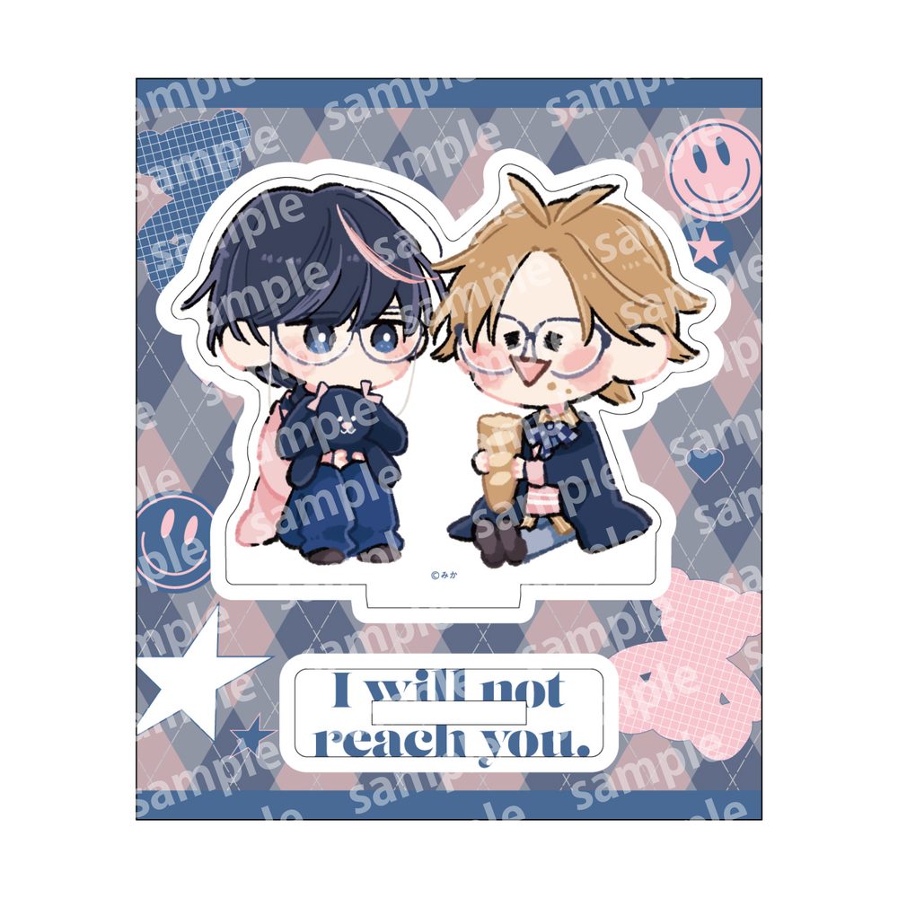 アクリルスタンド デフォルメ PINK/NAVY TRAD. CLUB Ver. 君には届かない。 (Acrylic Stand Deformed Pink / Navy Trad. Club Ver. "I Cannot Reach You.")