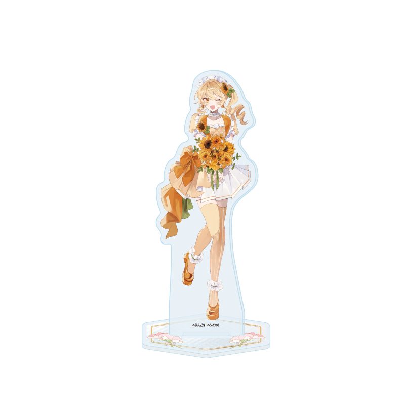 アクリルスタンド 咲って、スイートピー 03 ひまわり 花Ver.(描き下ろしイラスト) (Acrylic Stand "Waratte, Sweet Pea" 03 Himawari Flower Ver. (Original Illustration))