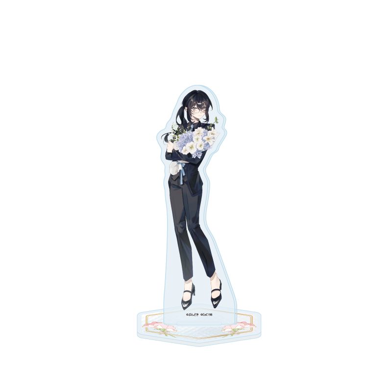 アクリルスタンド 咲って、スイートピー 02 川崎葵(女性Ver.) 花Ver.(描き下ろしイラスト) (Acrylic Stand "Waratte, Sweet Pea" 02 Kawasaki Aoi (Female Ver.) Flower Ver. (Original Illustration))