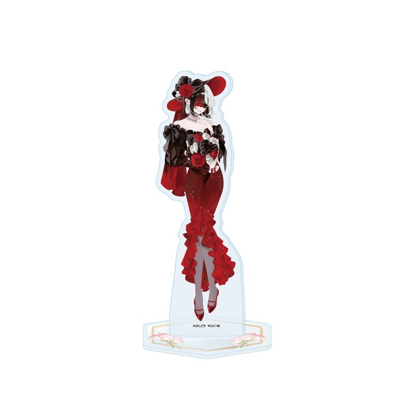 アクリルスタンド 咲って、スイートピー 04 鳴海薔薇子 花Ver.(描き下ろしイラスト) (Acrylic Stand "Waratte, Sweet Pea" 04 Narumi Barako Flower Ver. (Original Illustration))