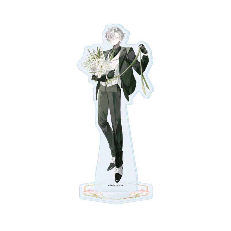 アクリルスタンド 咲って、スイートピー 05 シロツメ 花Ver.(描き下ろしイラスト) (Acrylic Stand "Waratte, Sweet Pea" 05 Shirotsume Flower Ver. (Original Illustration))