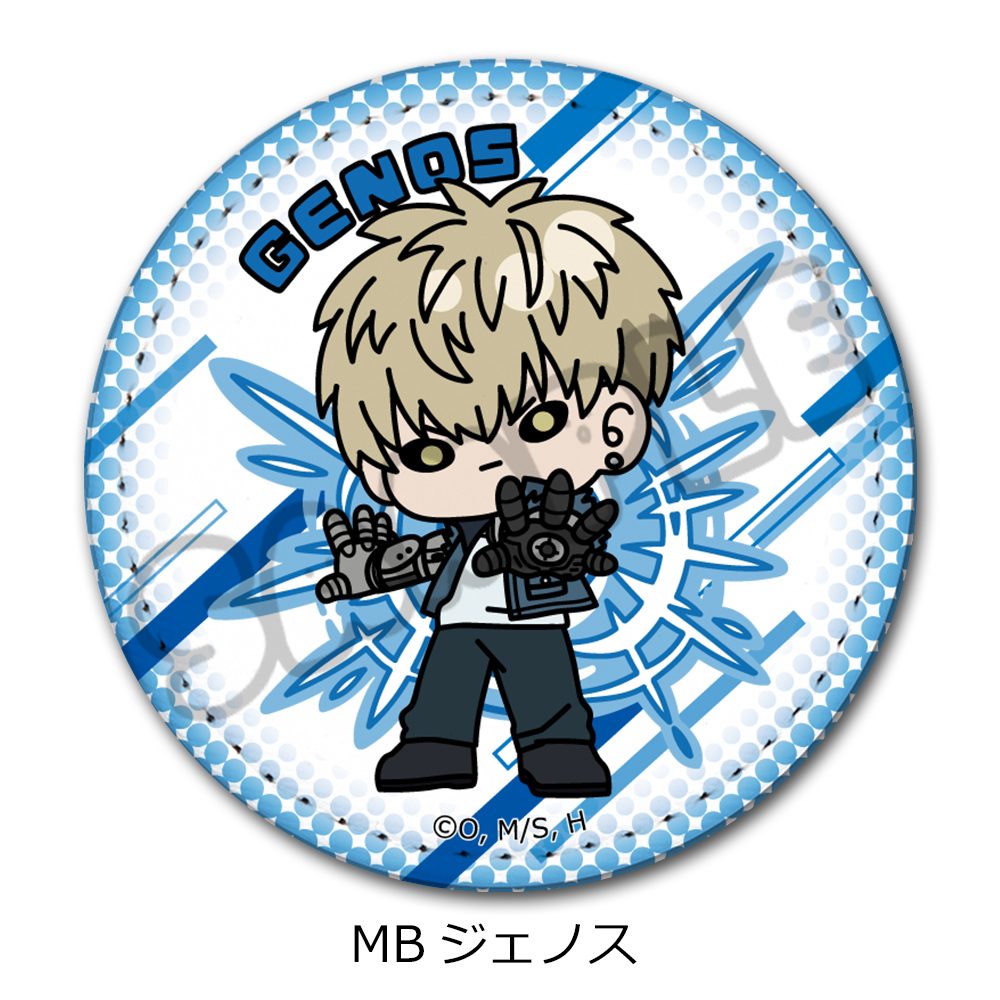 ワンパンマン レザーバッジ(丸形) MB ジェノス ("One-Punch Man" Leather Badge (Round) MB Genos)