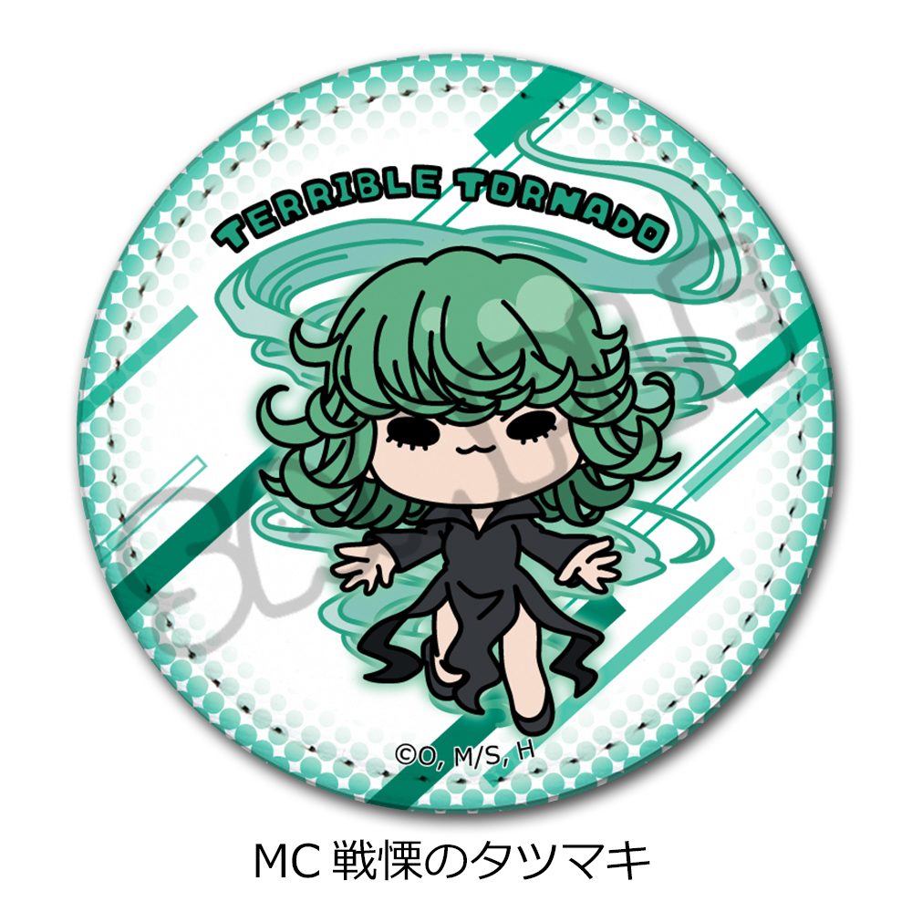 ワンパンマン レザーバッジ(丸形) MC 戦慄のタツマキ ("One-Punch Man" Leather Badge (Round) MC Terrible Tornado)