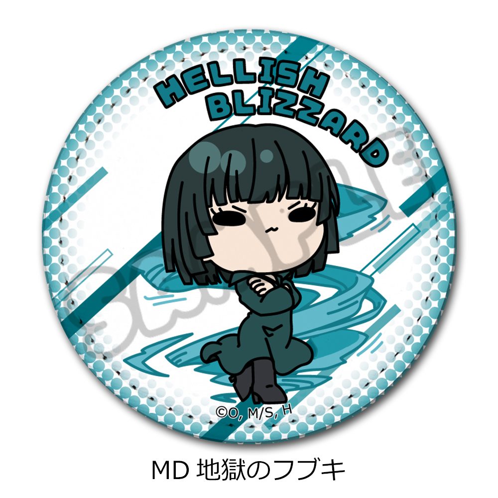 ワンパンマン レザーバッジ(丸形) MD 地獄のフブキ ("One-Punch Man" Leather Badge (Round) MD Hellish Blizzard)