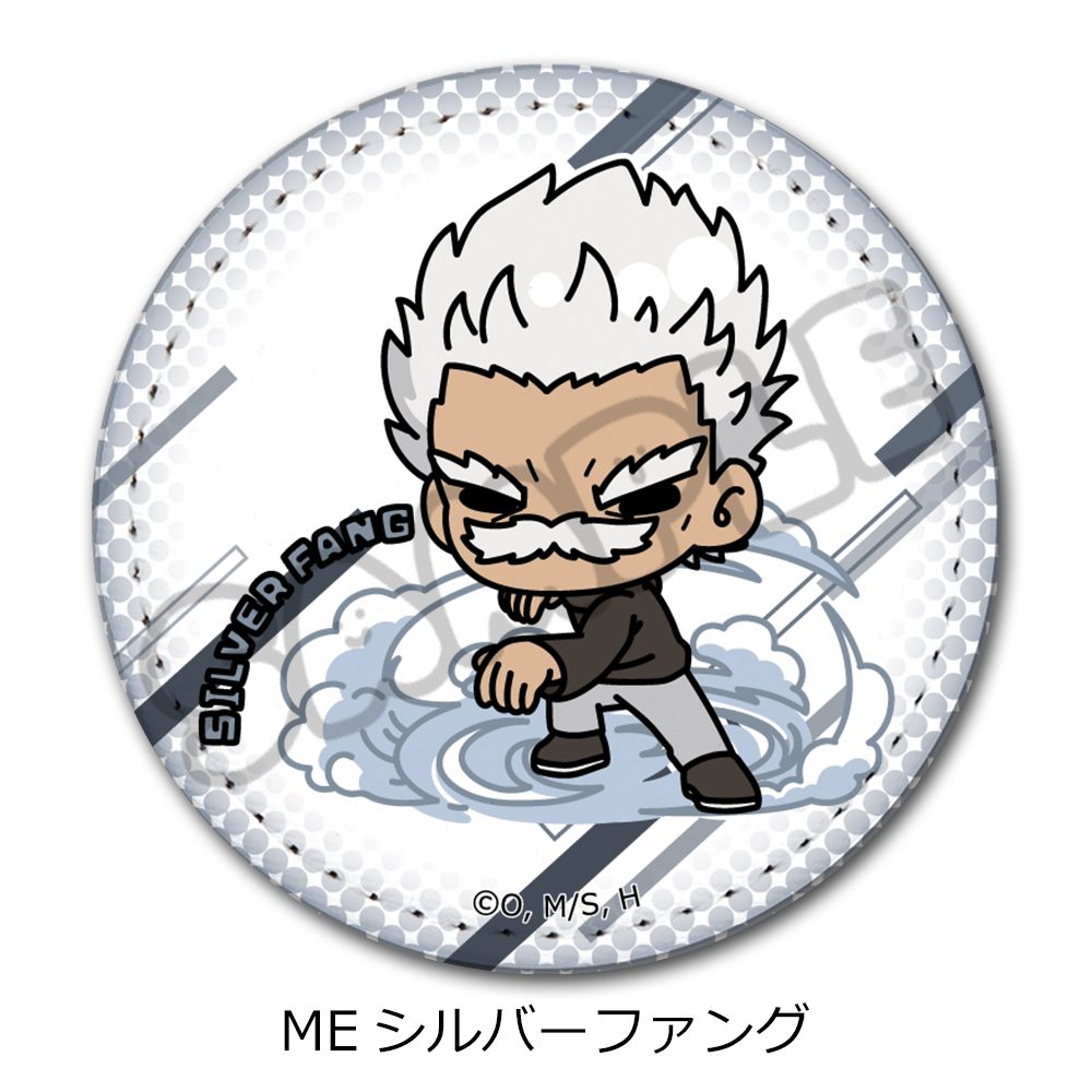 ワンパンマン レザーバッジ(丸形) ME シルバーファング ("One-Punch Man" Leather Badge (Round) ME Silverfang)