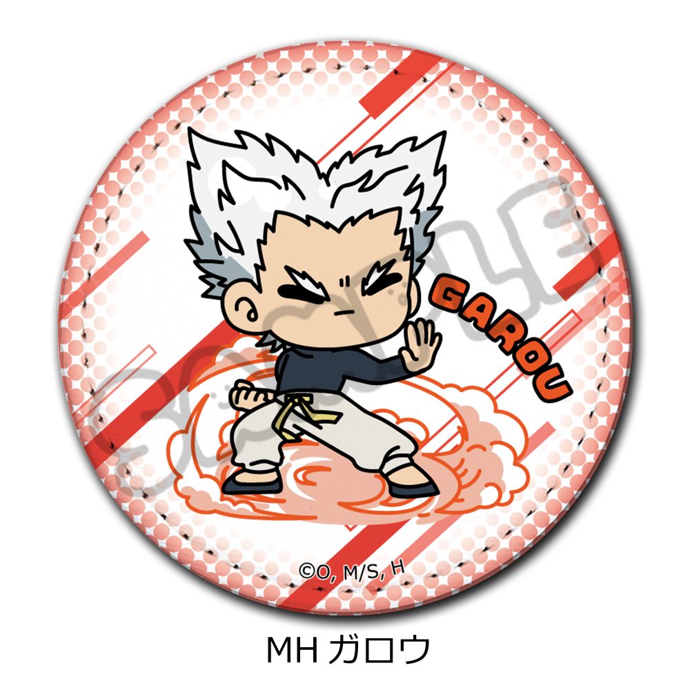 ワンパンマン レザーバッジ(丸形) MH ガロウ ("One-Punch Man" Leather Badge (Round) MH Garou)
