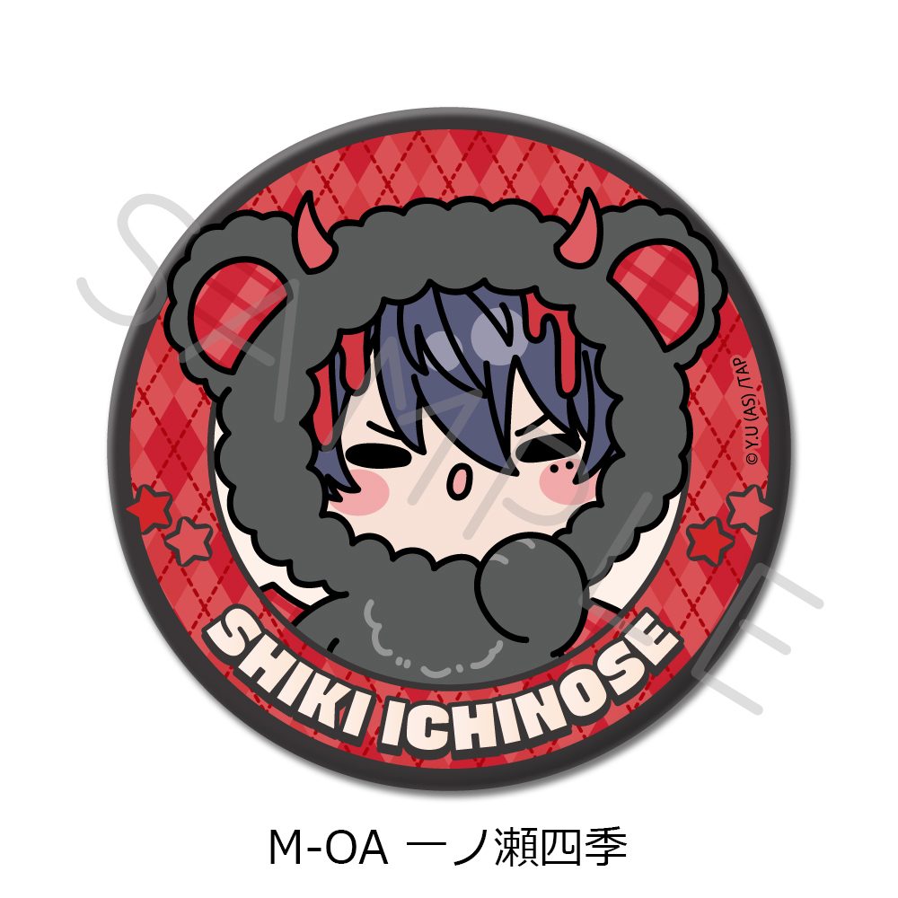 桃源暗鬼 第5弾 3way缶バッジ M-OA 一ノ瀬四季 ("Tougen Anki" Vol. 5 3 Way Can Badge M-OA Ichinose Shiki)