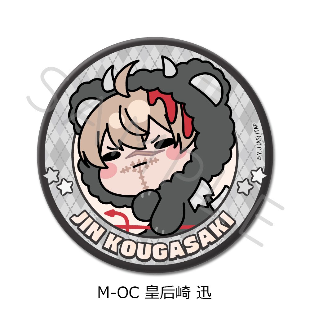 桃源暗鬼 第5弾 3way缶バッジ M-OC 皇后崎迅 ("Tougen Anki" Vol. 5 3 Way Can Badge M-OC Kougasaki Jin)