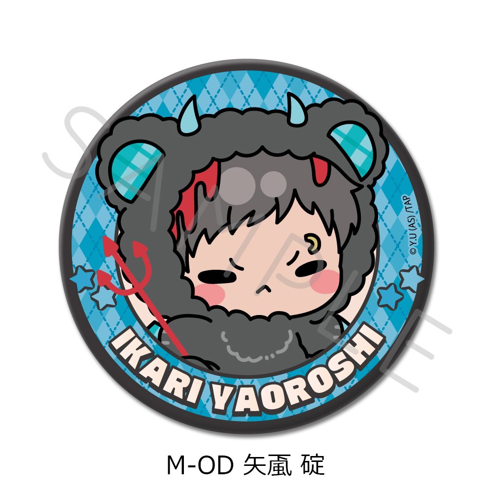 桃源暗鬼 第5弾 3way缶バッジ M-OD 矢颪碇 ("Tougen Anki" Vol. 5 3 Way Can Badge M-OD Yaoroshi Ikari)