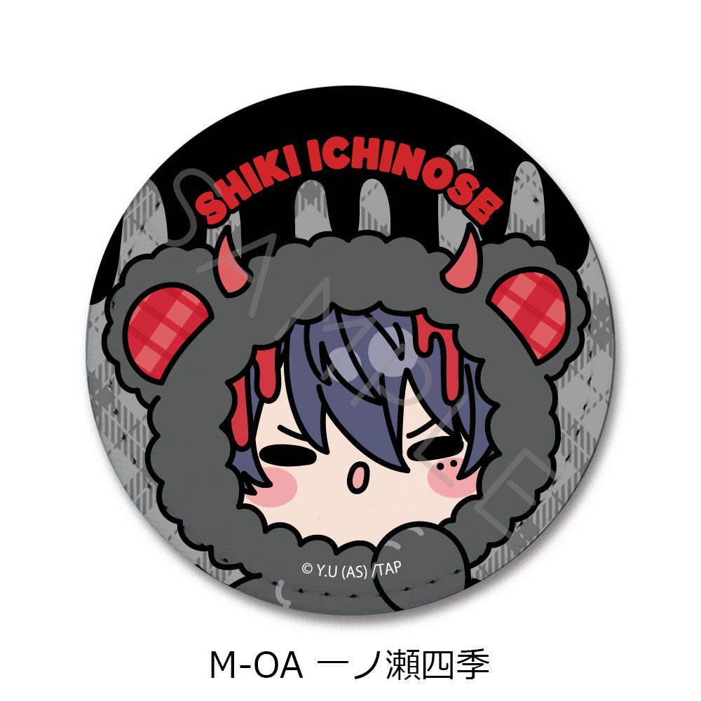桃源暗鬼 第5弾 レザーバッジ(丸形) M-OA 一ノ瀬四季 ("Tougen Anki" Vol. 5 Leather Badge (Round) M-OA Ichinose Shiki)