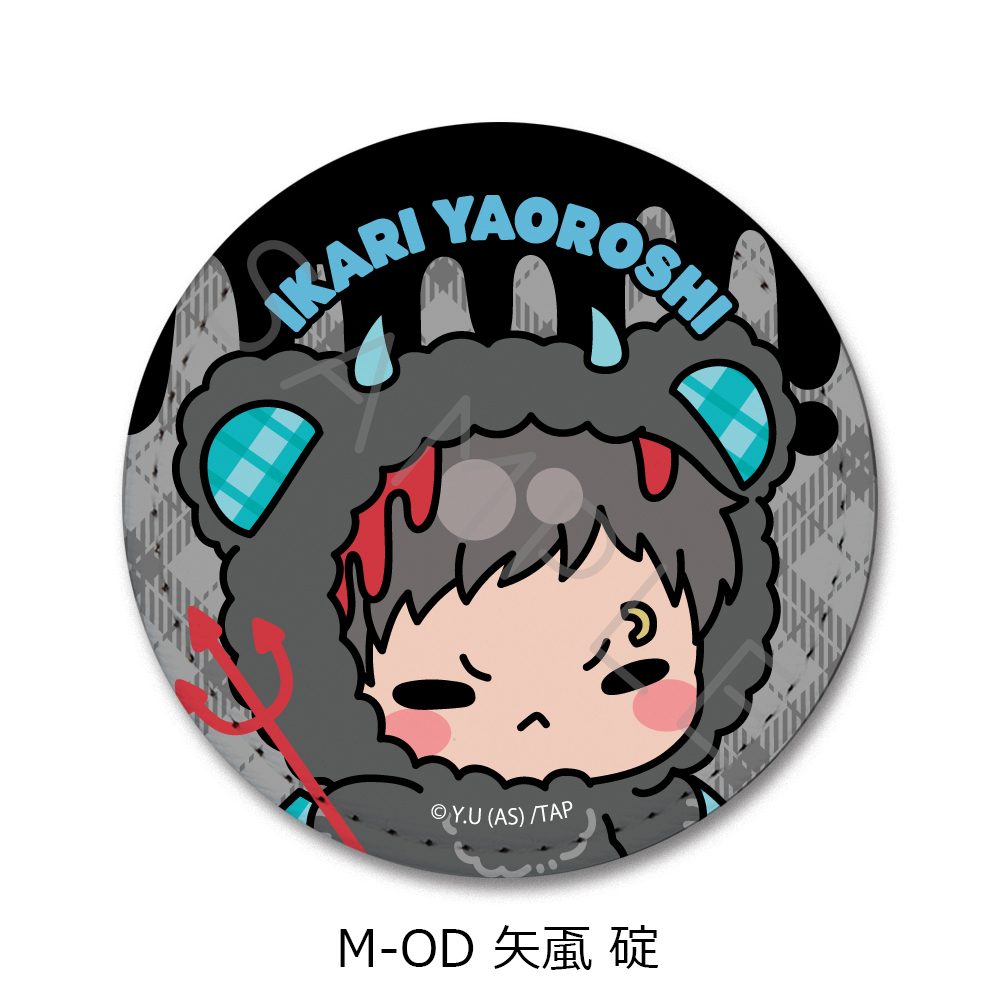 桃源暗鬼 第5弾 レザーバッジ(丸形) M-OD 矢颪碇 ("Tougen Anki" Vol. 5 Leather Badge (Round) M-OD Yaoroshi Ikari)