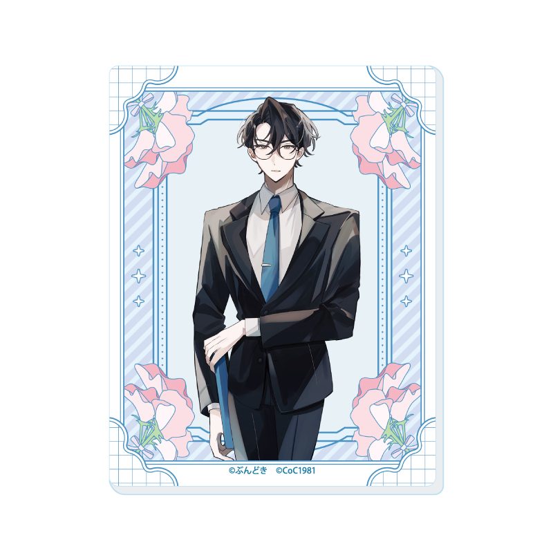 アクリルカード 咲って、スイートピー 01 川崎葵(男性Ver.)(公式イラスト) (Acrylic Card "Waratte, Sweet Pea" 01 Kawasaki Aoi (Male Ver.) (Official Illustration))