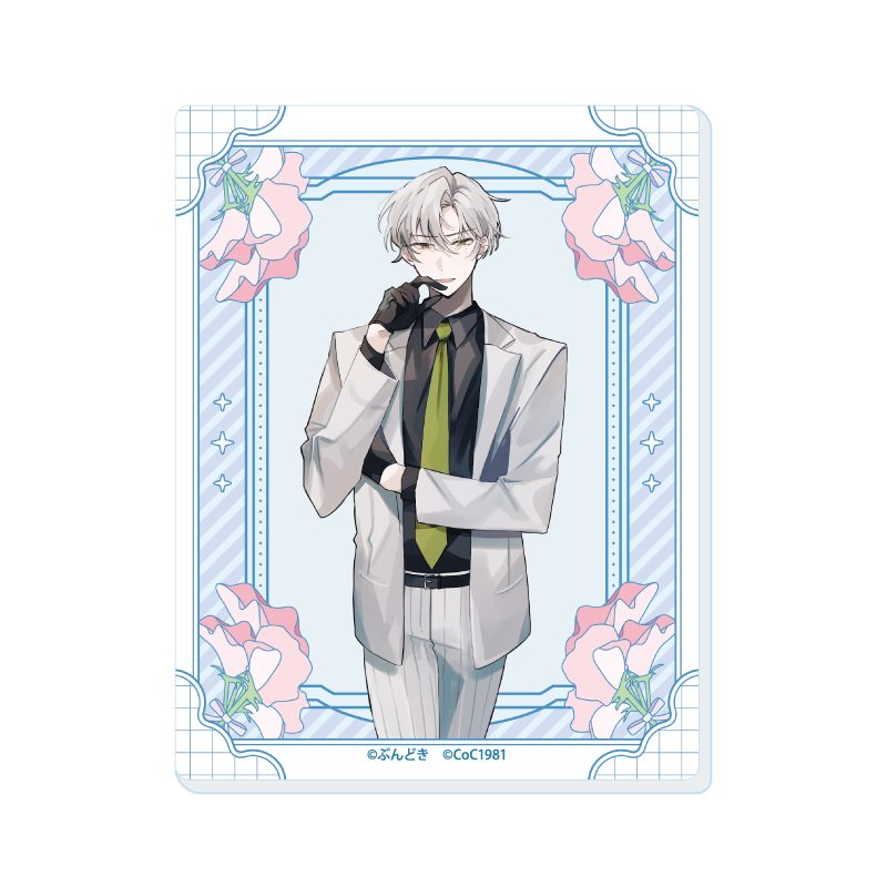 アクリルカード 咲って、スイートピー 05 シロツメ(公式イラスト) (Acrylic Card "Waratte, Sweet Pea" 05 Shirotsume (Official Illustration))