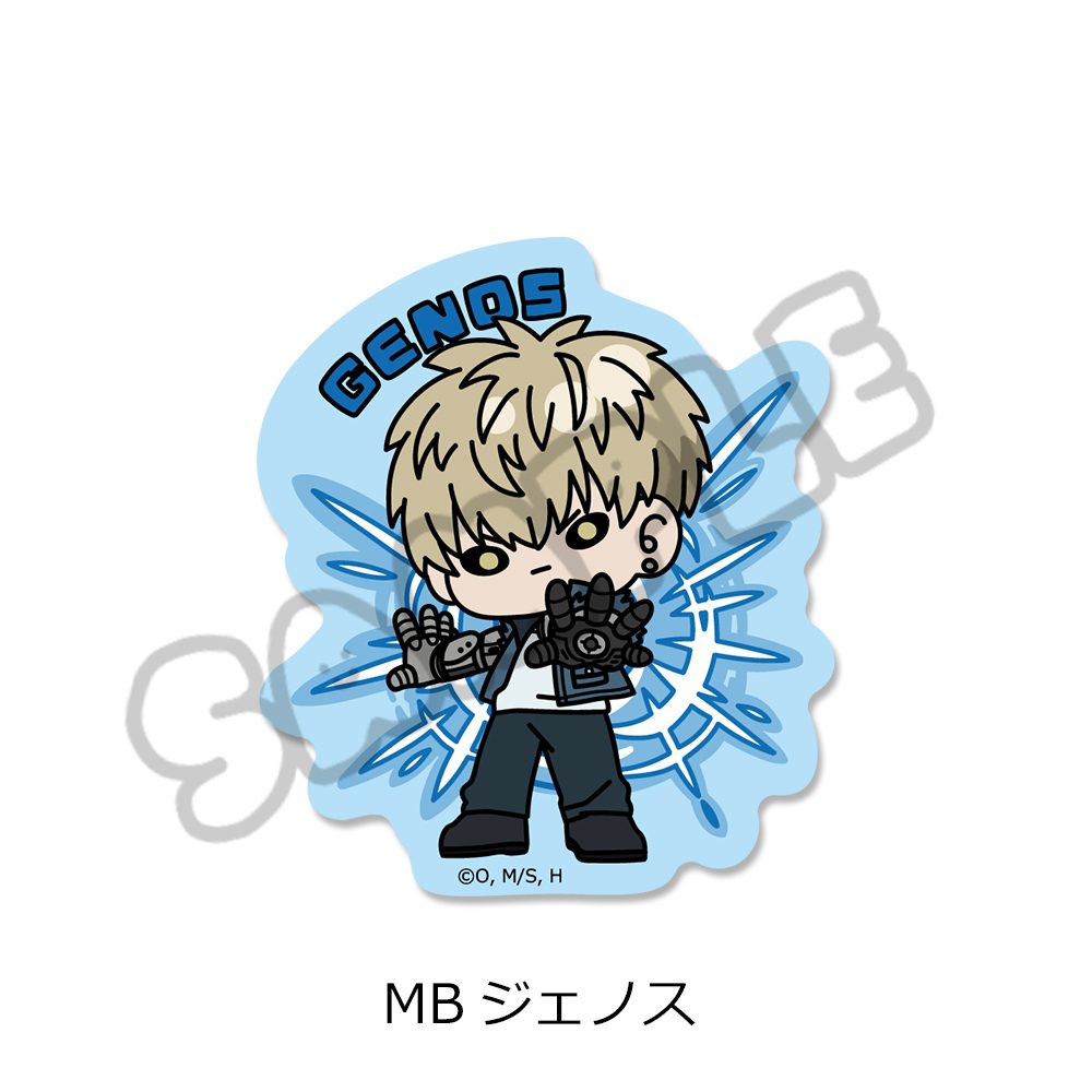 ワンパンマン クリアステッカー MB ジェノス ("One-Punch Man" Clear Sticker MB Genos)