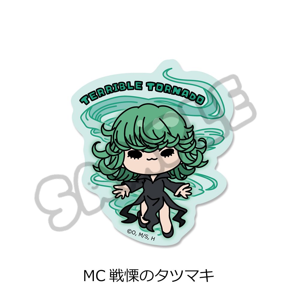 ワンパンマン クリアステッカー MC 戦慄のタツマキ ("One-Punch Man" Clear Sticker MC Terrible Tornado)
