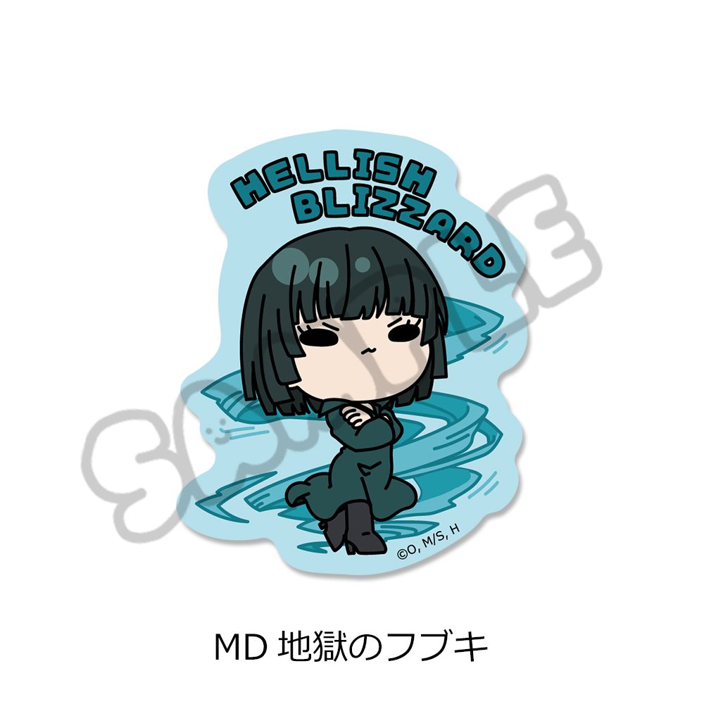 ワンパンマン クリアステッカー MD 地獄のフブキ ("One-Punch Man" Clear Sticker MD Hellish Blizzard)