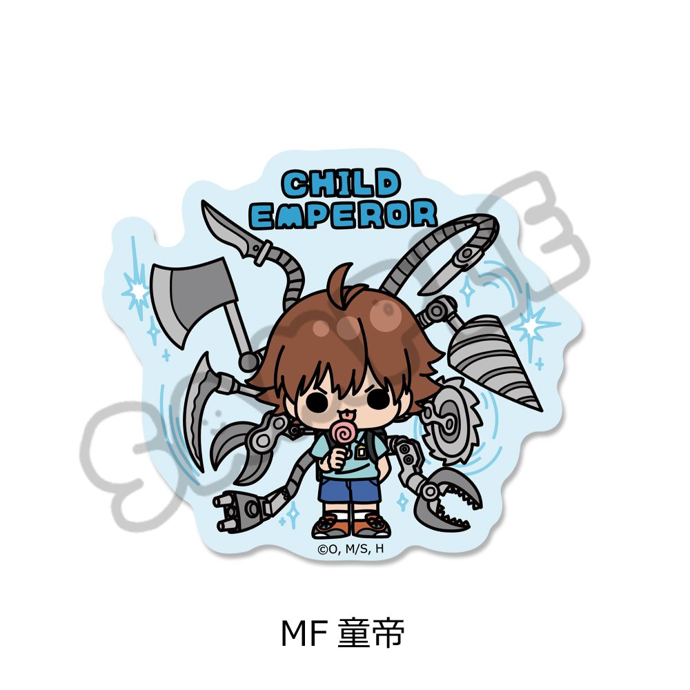 ワンパンマン クリアステッカー MF 童帝 ("One-Punch Man" Clear Sticker MF Child Emperor)