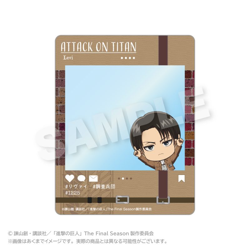 進撃の巨人 SNS風カード ぽいんつVer. リヴァイ ("Attack on Titan" SNS Style Card Points Ver. Levi)