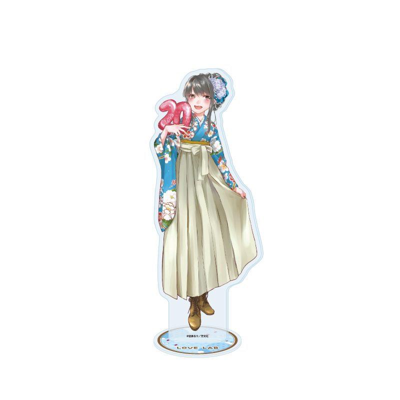 アクリルスタンド 恋愛ラボ 02 真木夏緒 20周年Ver.(描き下ろしイラスト) (Acrylic Stand "Love Lab" 02 Maki Natsuo 20th Anniversary Ver. (Original Illustration))