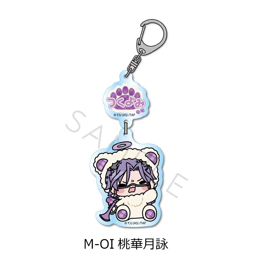 桃源暗鬼 第5弾 アクリルキーホルダー M-OI 桃華月詠 ("Tougen Anki" Vol. 5 Acrylic Key Chain M-OI Momoka Tsukuyomi)
